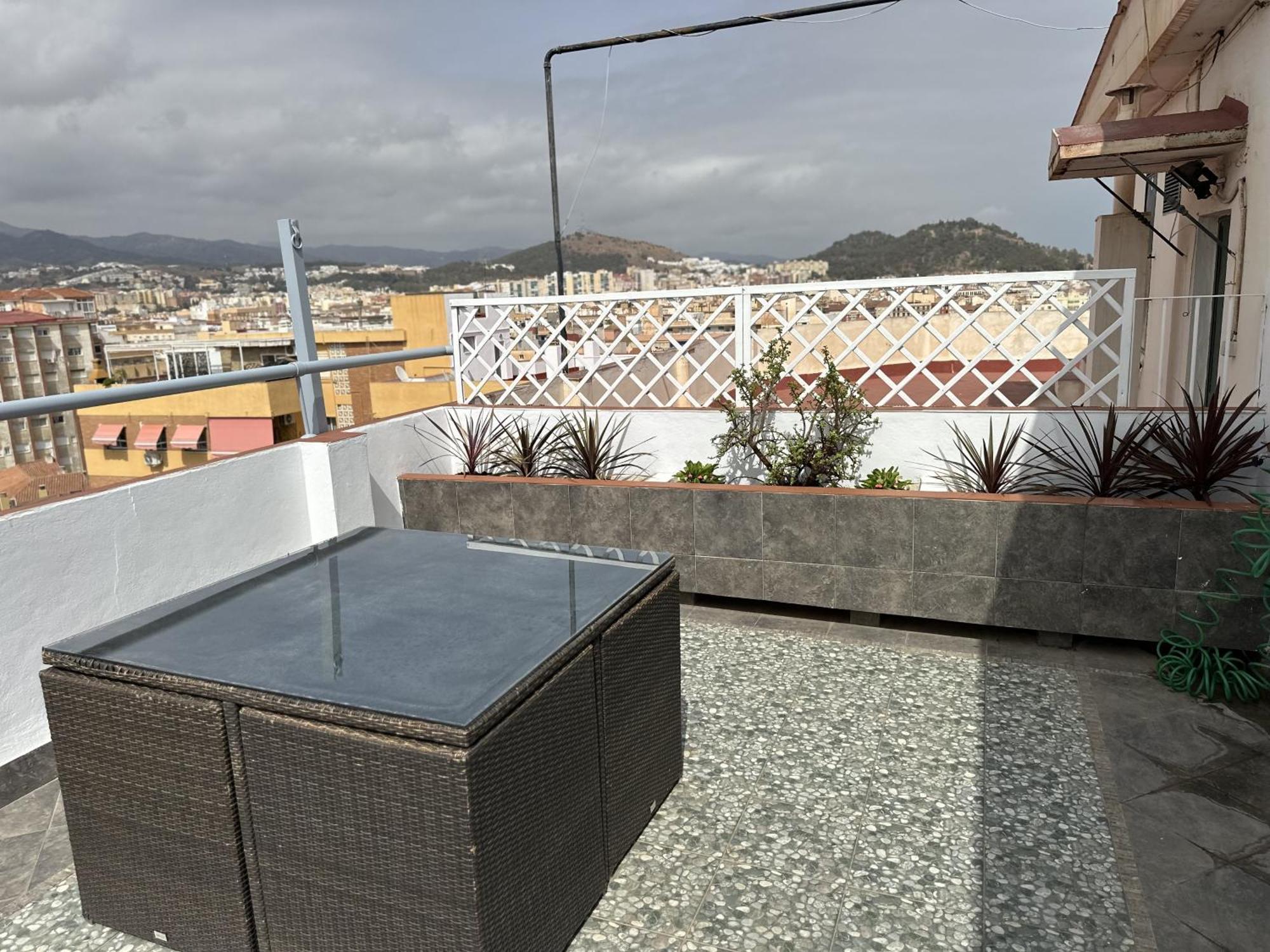 Ferienwohnung Atico Plaza Bailen Malaga Centro Exterior foto